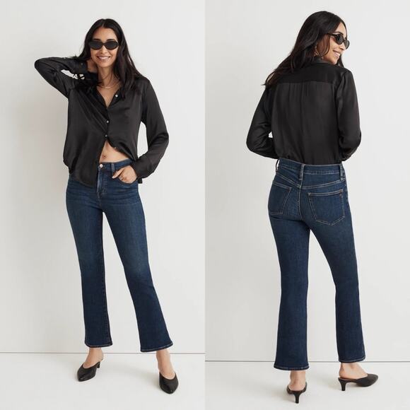 Madewell Denim - Madewell Kick Out Crop Jeans Colleton Wash Dark Wash Women’s Size 30